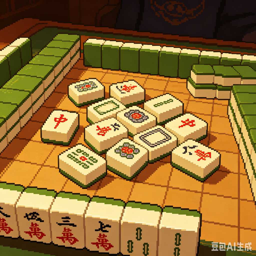 premium engraved mahjong set