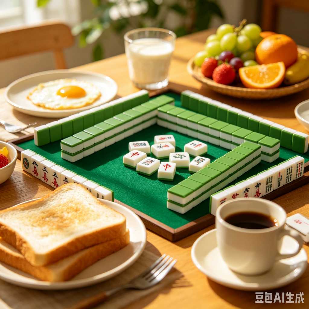bamboo wood mahjong set